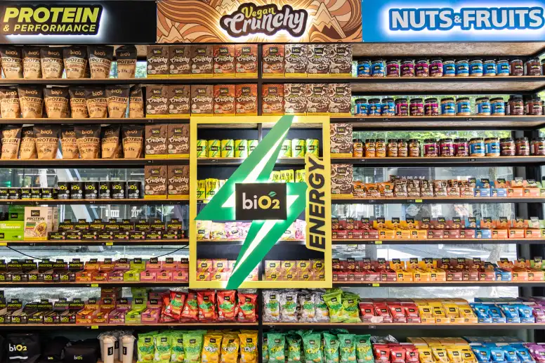 biO2 Lab Prateleira de Produtos