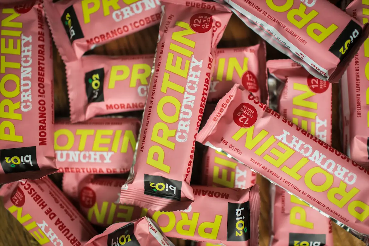 biO2 Barras Protein Crunchy Morango