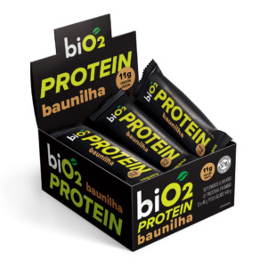 Barra de Proteína Sabor Baunilha Vegana Sem Glúten biO2 45 g
