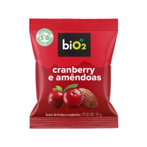 Mix de Cranberry Desidratado e Amêndoa biO2 Snack 50 g
