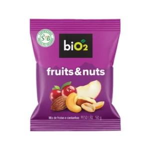 Mix de Frutas e Sementes Desidratadas biO2 Snack Fruits 50 g