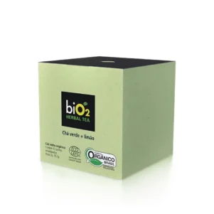 Chá Verde e Limão biO2 Herbal Tea Caixa com 13 Sachês