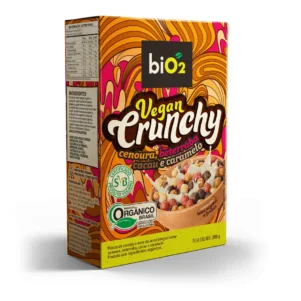 biO2 Vegan Crunchy Cereal Matinal Cenoura, Beterraba, Cacau e Caramelo 200g