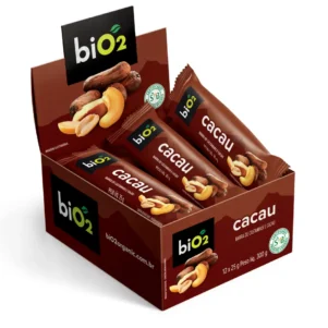 Barra de Castanhas e Frutas biO2 Nuts Cacau 25 g