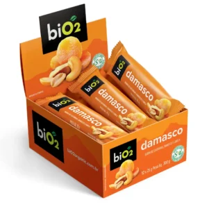 Barra de Castanhas e Frutas biO2 Nuts Damasco 25 g