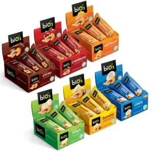Barra de Castanhas e Frutas Vegana Sem Glúten biO2 Nuts 25 g