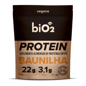 Proteína Vegetal de Arroz e Ervilha Sabor Baunilha Vegana e Sem Glúten biO2 908 g