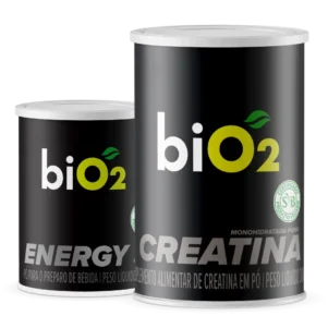 Combo biO2 Creatina 300g + Pré Treino biO2 Energy Shot 100g