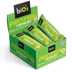 biO2 Protein Crunchy Baunilha com cobertura de Matchá 50 g